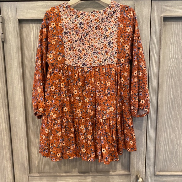 Zara Baby Boho Floral Mini Dress. Size 3-4 Years. - Picture 6 of 6